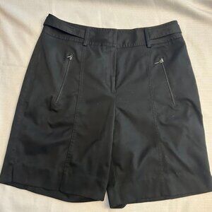 Bette & Court Women's Mid-Rise Bermuda Golf Shorts Black Size 8 Athletic‎ Sports